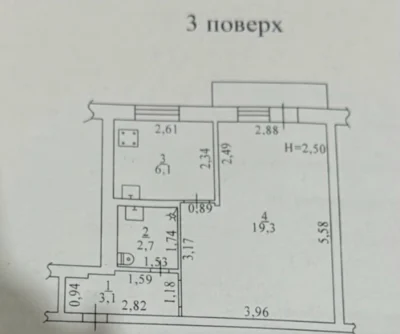 Однокомнатная квартира на 5 станции Великого Фонтана, Приморский