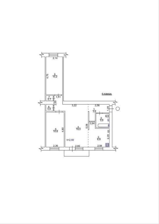 For sale 3-room apartment
