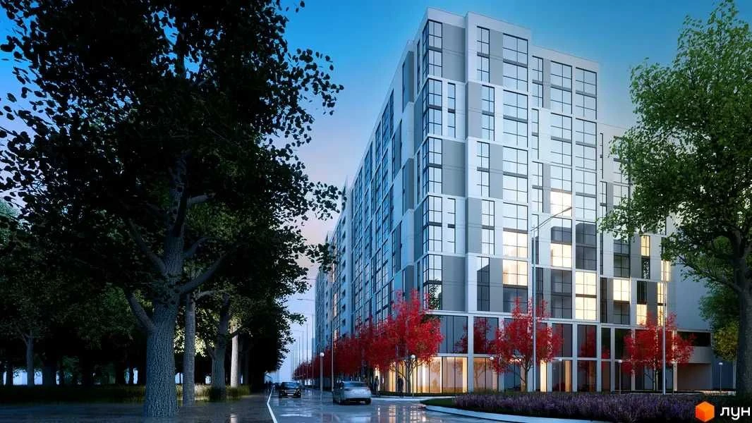 1-bedroom apartment in the "Senat" residential complex