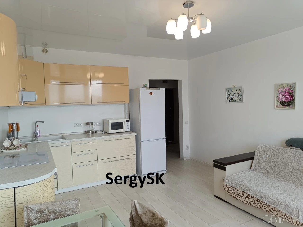 Spacious Euro-apartment 50 sq m, 20th floor, Княжий Затон 9, near Poszn metro