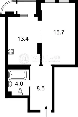 Sale of a 1-bedroom apartment in the ЖК Київська Венеція, пр.Соборнос