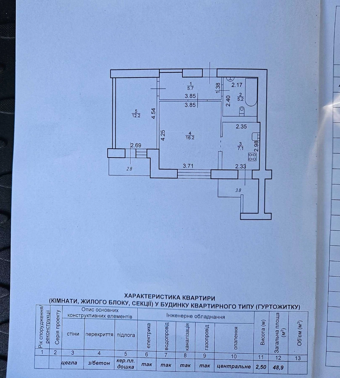 Продаю 2-комнатную квартиру, готовую к проживанию