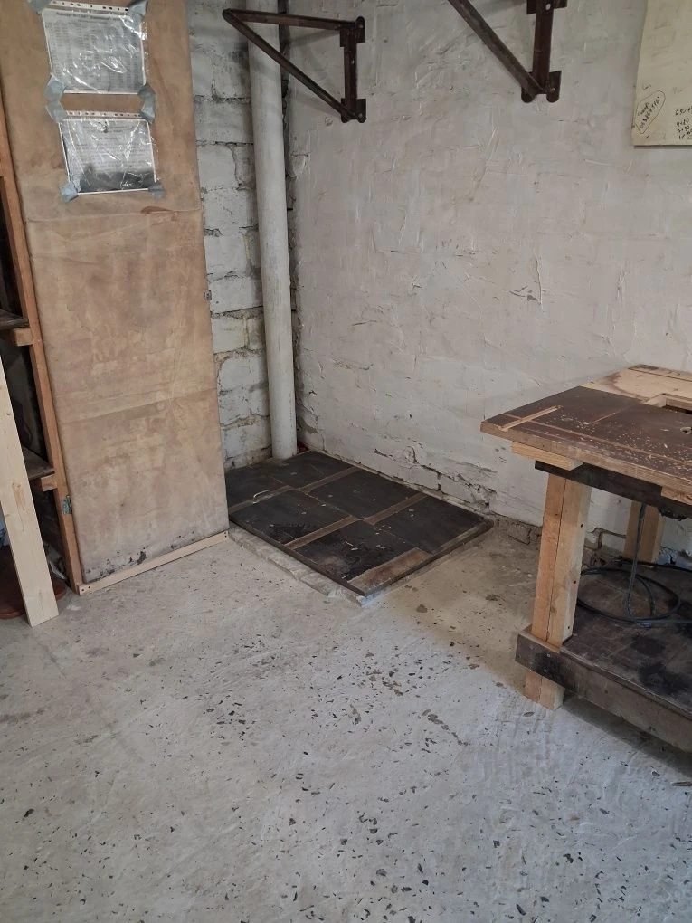 For Sale: Garage with Wood-burning Stove