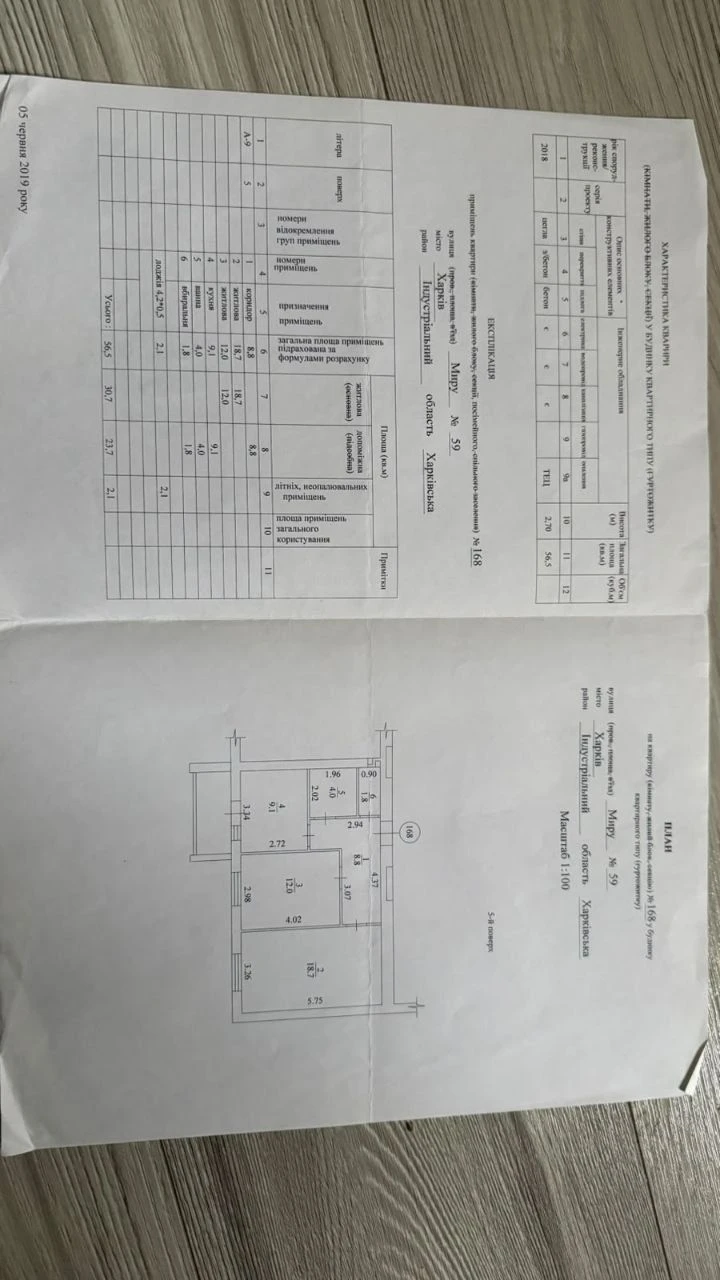 sale of a 2-room apartment in a new building