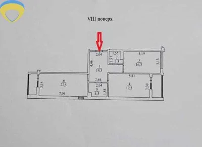 Двухкомнатная квартира в ЖК "Модерн"
