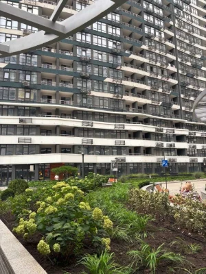 ЖК Атмосфера. 7секция, однокомнатная квартира. 16 этаж, окна