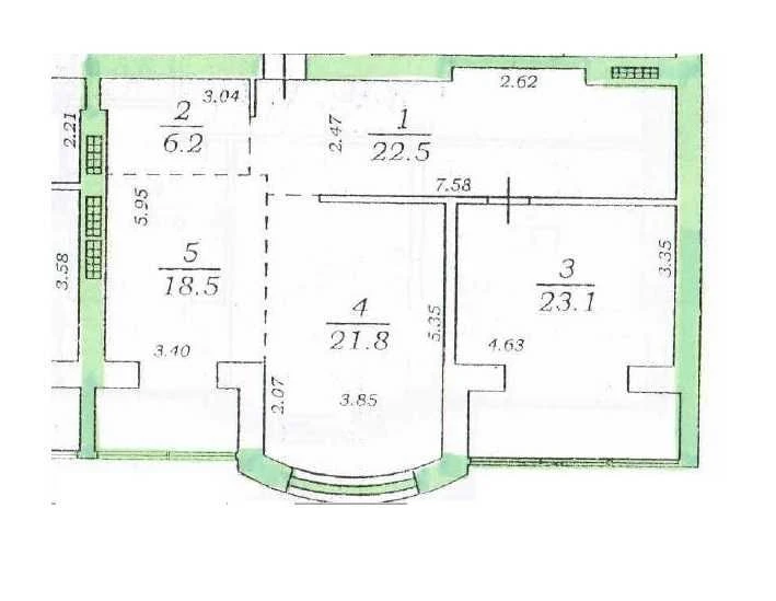 Продам квартиру возле парка Победы. 181 м.