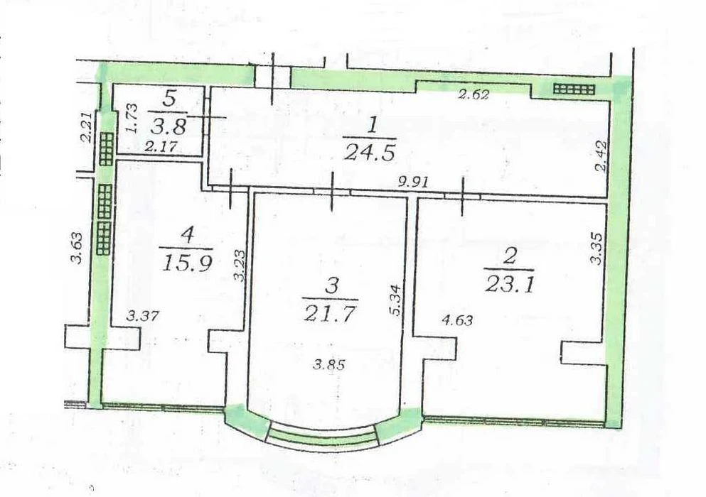 Продам квартиру возле парка Победы. 181 м.