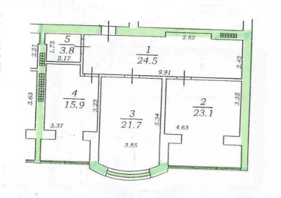 Продам квартиру возле парка Победы. 181 м.