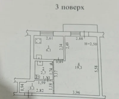 1-ком квартира на 5 ст. Б. Фонтана, с балконом, в хорошем жи