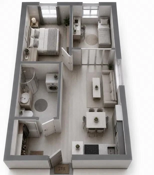 ЖК Квадрат | 1 кімнатної  квартири  | 35 м² | $67 000