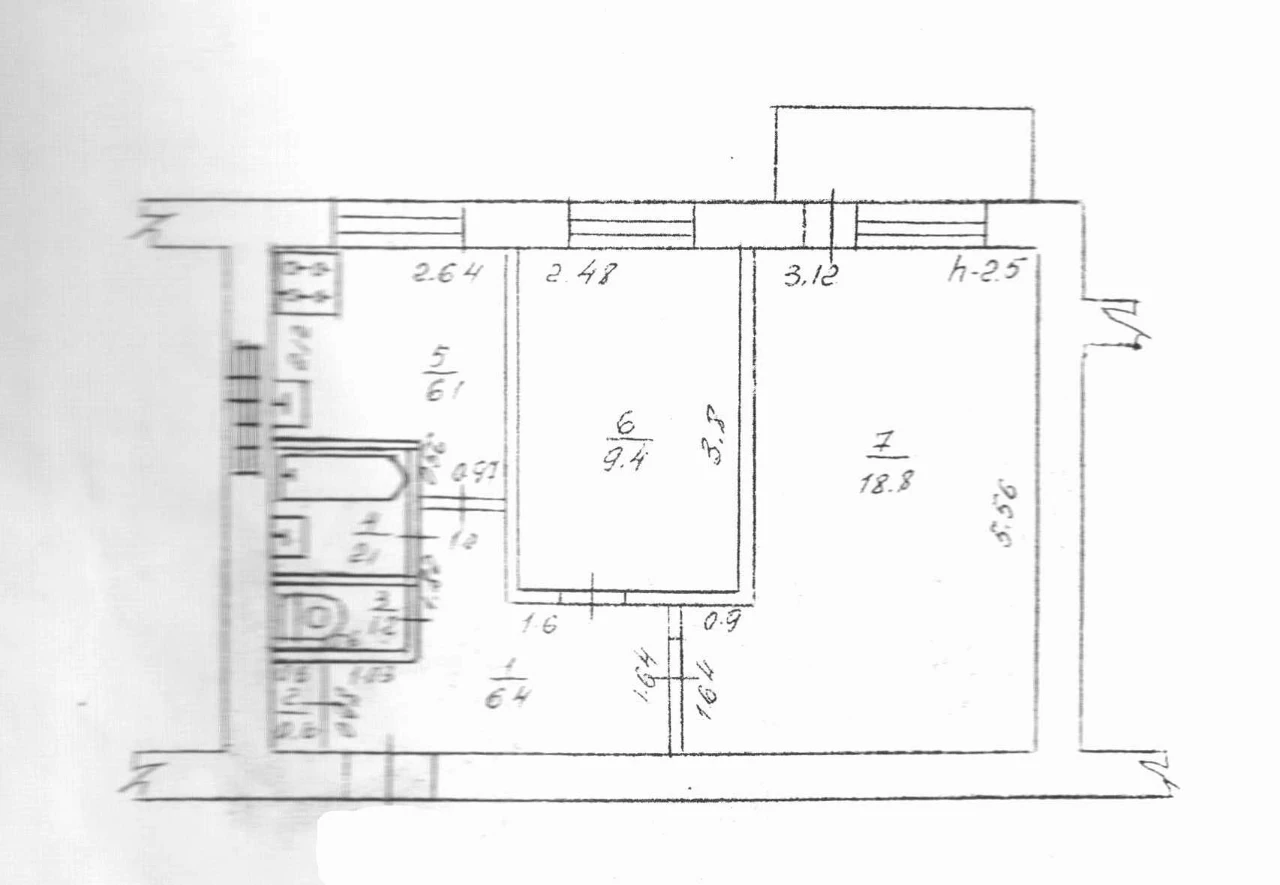 Продажа 2-комнатной в кирпичном доме в начале Таирова