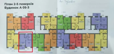 Продаж 1-кімнатної квартири від — ЖК «Нова Сторожниця» Код: