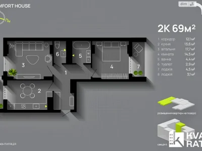 Продажа квартиры в Пашичной