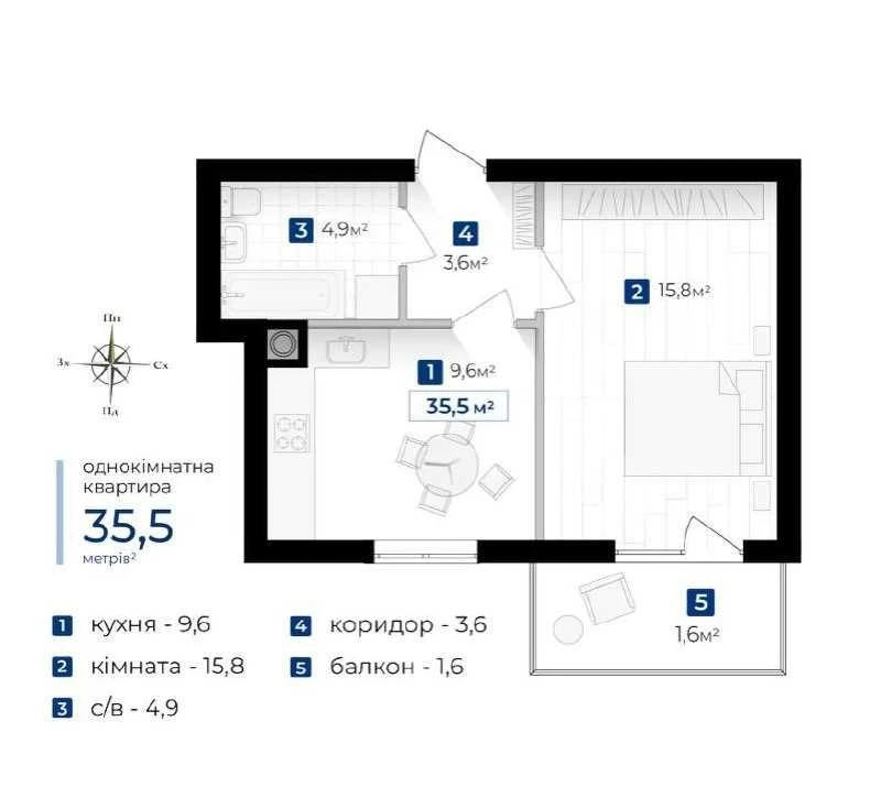 Apartment in a gated residential complex