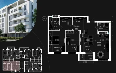 No commission, For sale 2-room apartment 80 sq m.\ Residential complex Avalon Magnol