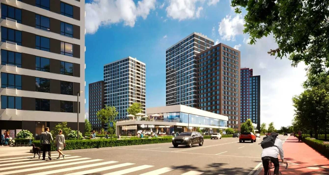 Продажа однокомнатной квартиры с видом, площадью 43 м2