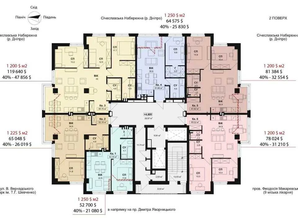 Apartment. Dnipro, Feodosia Makarevsky Street