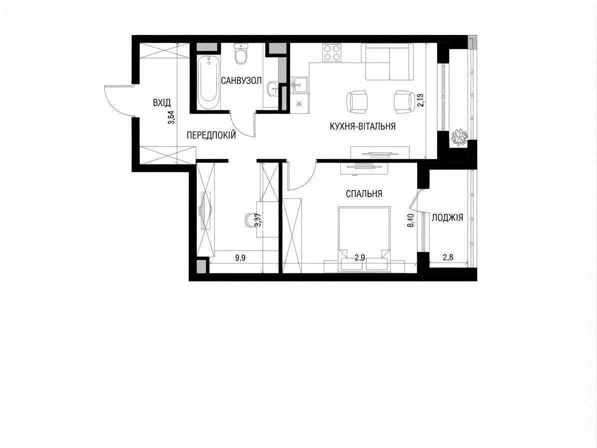 Просторная квартира 66 м² в престижном доме рядом с парком Победы!