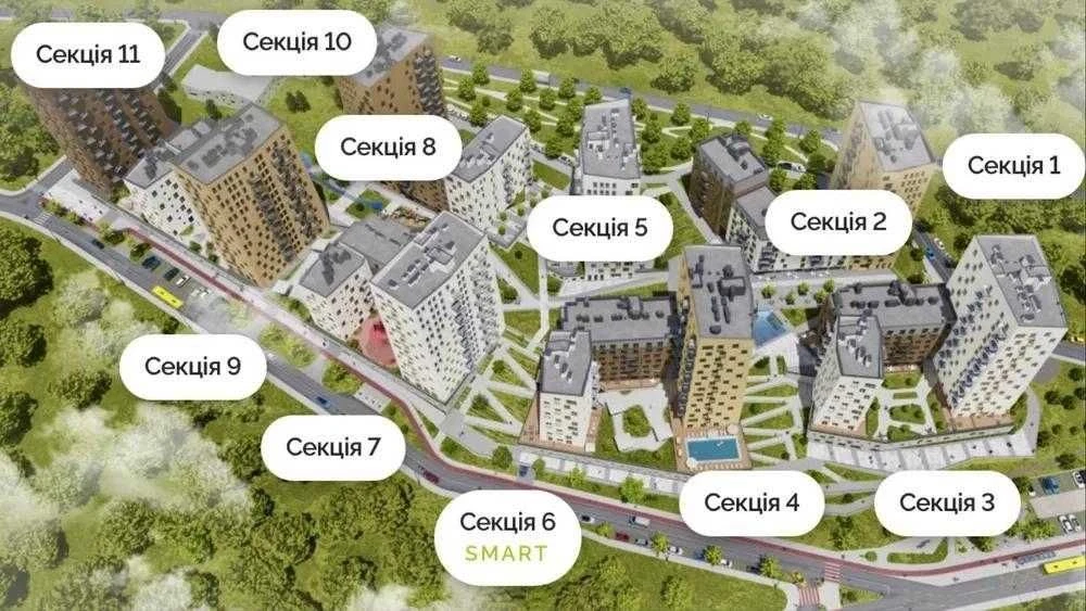 Продажа 1-комнатной квартиры в ЖК Viking Hills, ул.