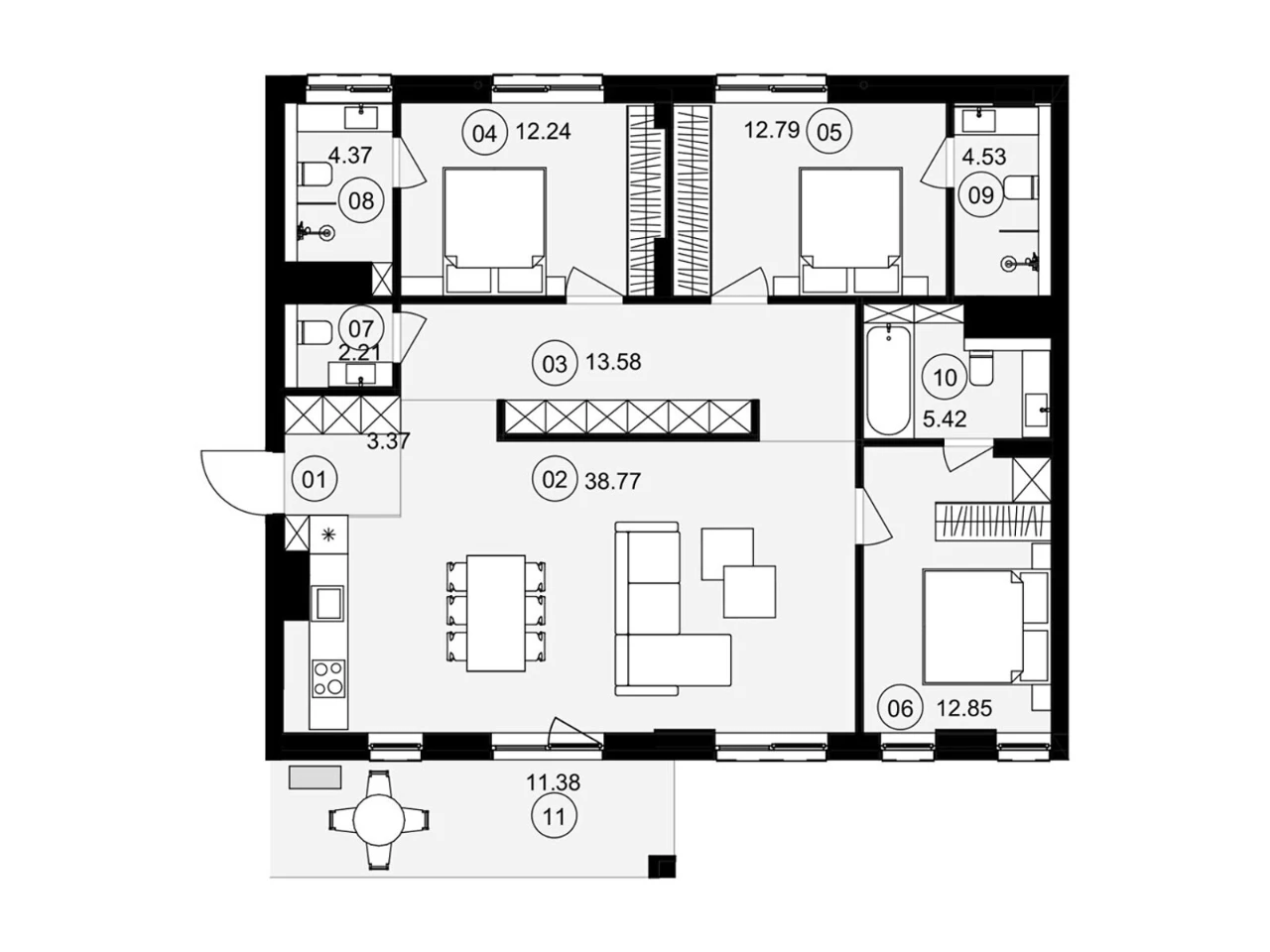 Продажа квартиры в Пасечной