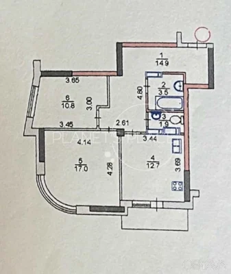 2-комнатная квартира, 65.00 кв.м