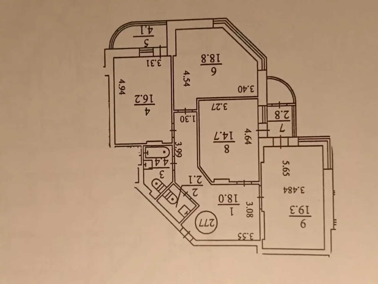 Продажа квартиры 3-комнатной, 100.8 м², 18/24 этажа