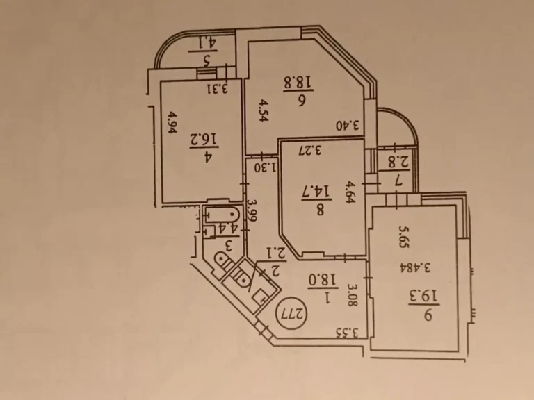 Продажа квартиры 3-комнатной, 100.8 м², 18/24 этажа