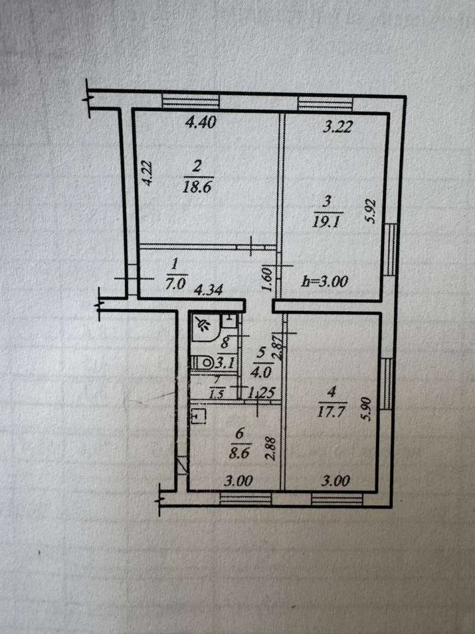 For Sale 3-bedroom apartment in Nagorka