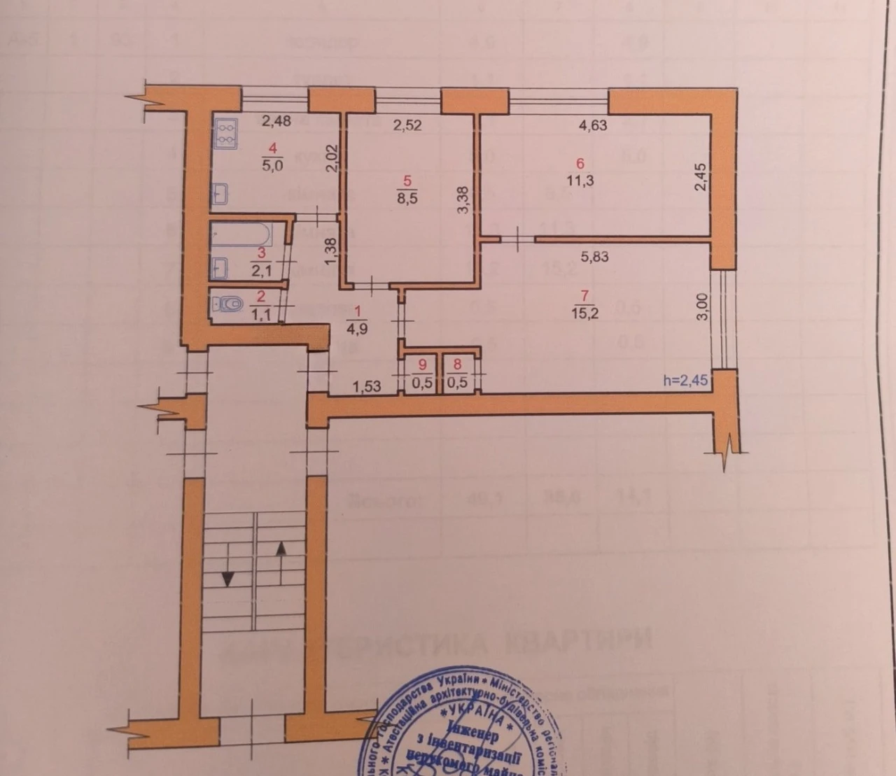 3-room apartment for sale, Exhibition area.