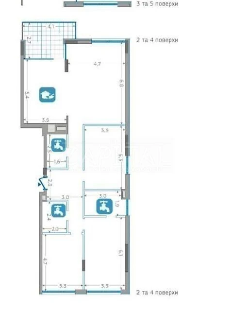 Продаж 3к квартири 141 кв. м на вул. Осокорська 7.1 • ID 346