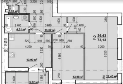 For sale 2-room apartment in Mira residential complex 3. KhTZ. Novostroy