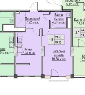 Продам 1 к.кв. в ЖК Бізнес класу з підземним паркінгом