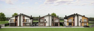Modern Duplex Near the Wolfinec Mountains