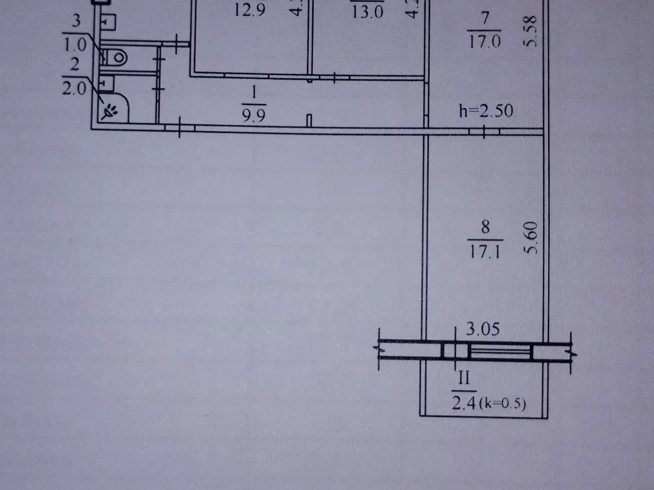 Продается 4-комнатная квартира, 84.7 м² на 4-м этаже