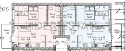 For Sale: 2-Room Apartment, 41 sq m, 1/4, Ozernyi Kraj Residence, Uzhgorod –