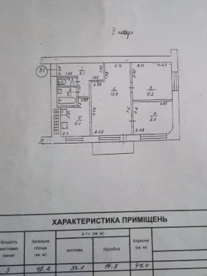 Двухкомнатная квартира на ул. Небесной Сотни/ Левитана