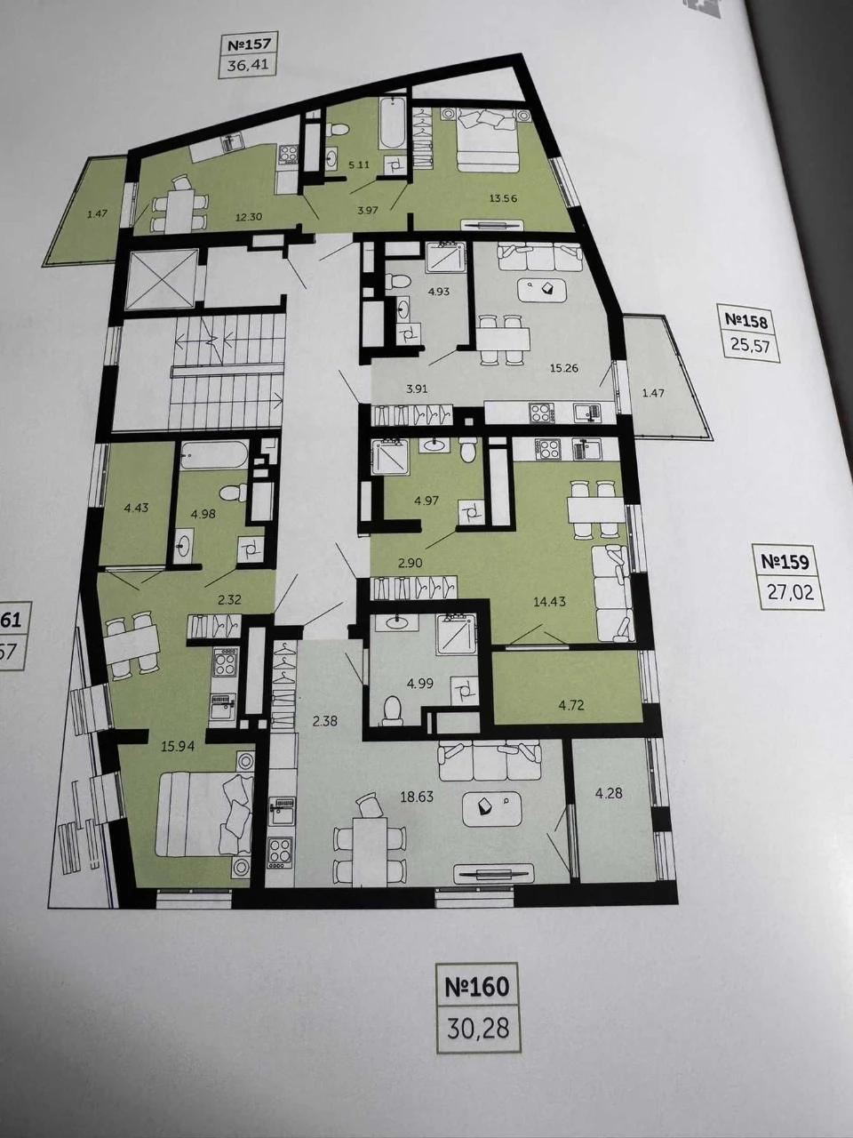 Продаж 1 кім. квартири в ЖК Viking Hills, зданий, 48 000$