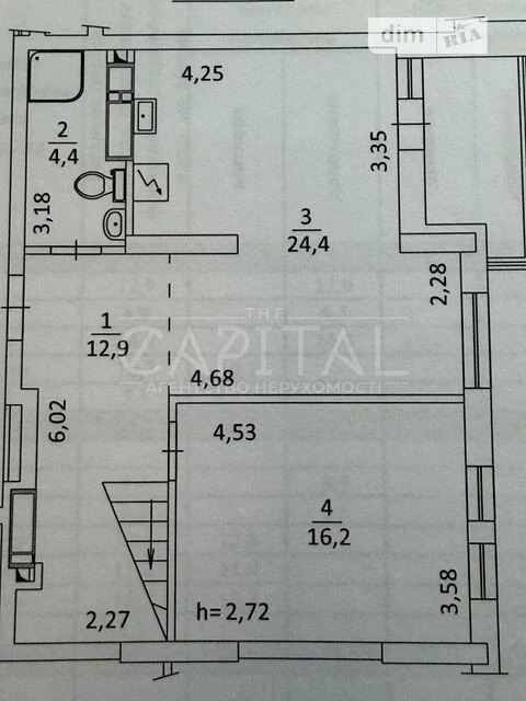Sale of 4-room apartment 122 sq. m on Sosyuri Volodymyra 6 • I