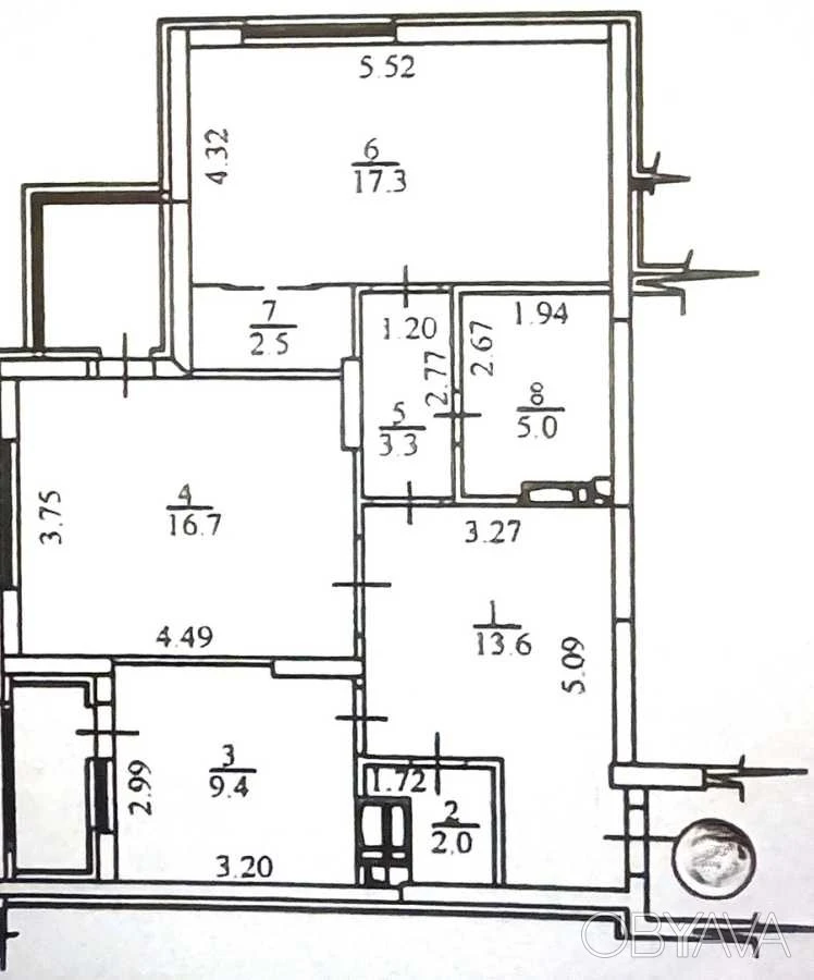 2-комнатная квартира, 75.20 кв.м