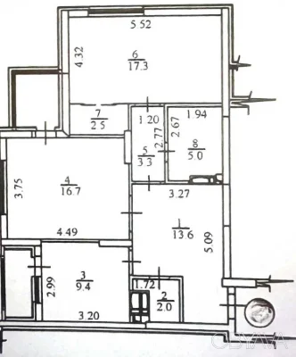 2-комнатная квартира, 75.20 кв.м