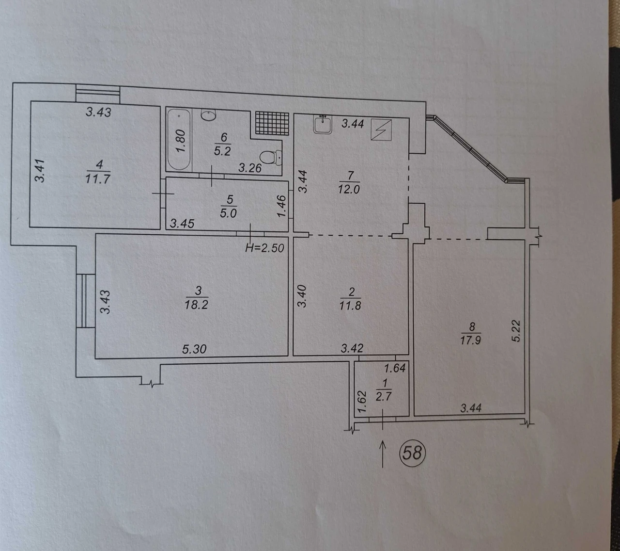 Срочная продажа! 3-комнатная квартира, 91.8 м², ул. Федора Ернста