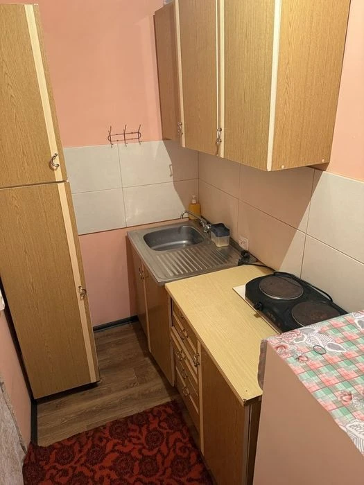 S For sale: 1-room studio apartment with its own bathroom and mini kitchen
