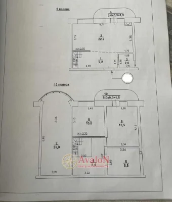 Двухуровневая трехкомнатная  квартира в новом кирпичном доме