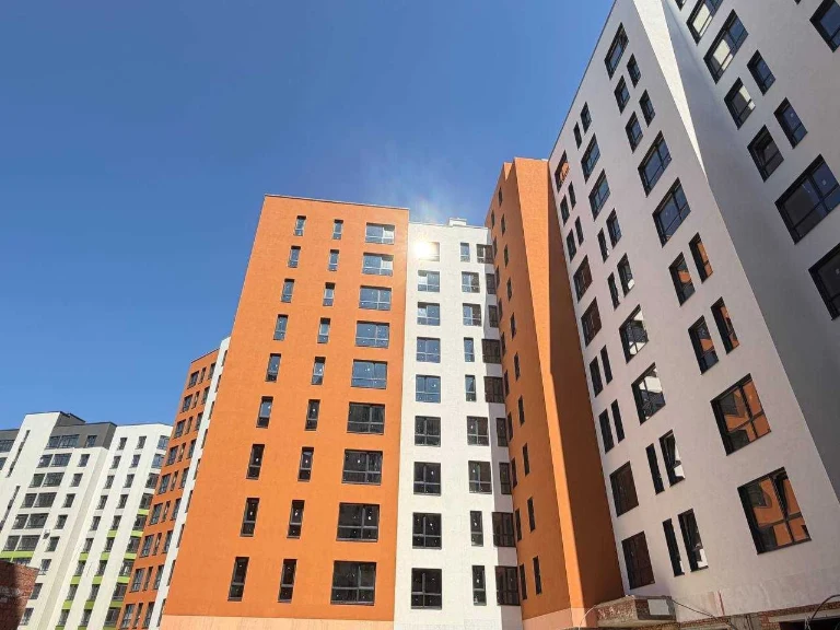 One-bedroom apartment for renovation near the city lake.