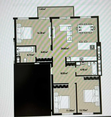 Продаж 3-к квартири 99.45 м²  БЕЗ КОМІСІЇ в ЖК Willa Karolin