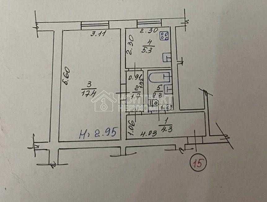 Продам однокімнатну квартиру ,байрона 6/22,Одеська,