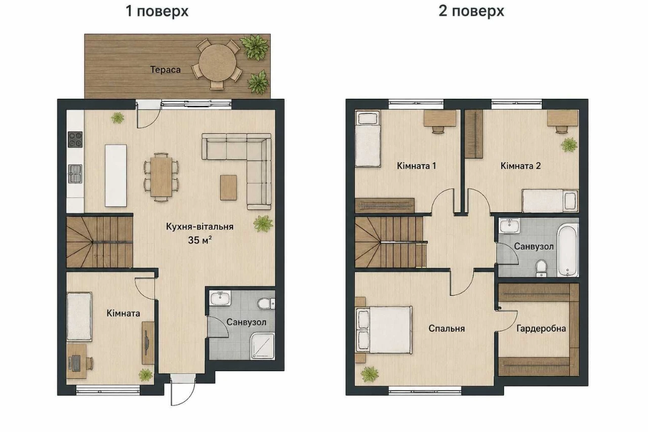 Sale of a house in a finished state, 5.5 acres, fenced area
