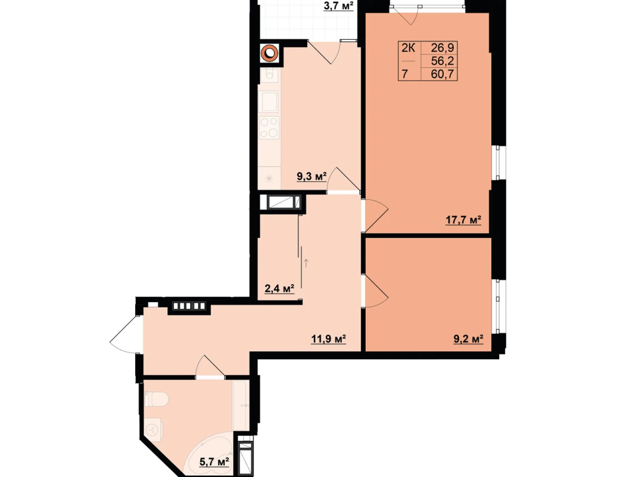 Sale of Apartment in Knizhyn