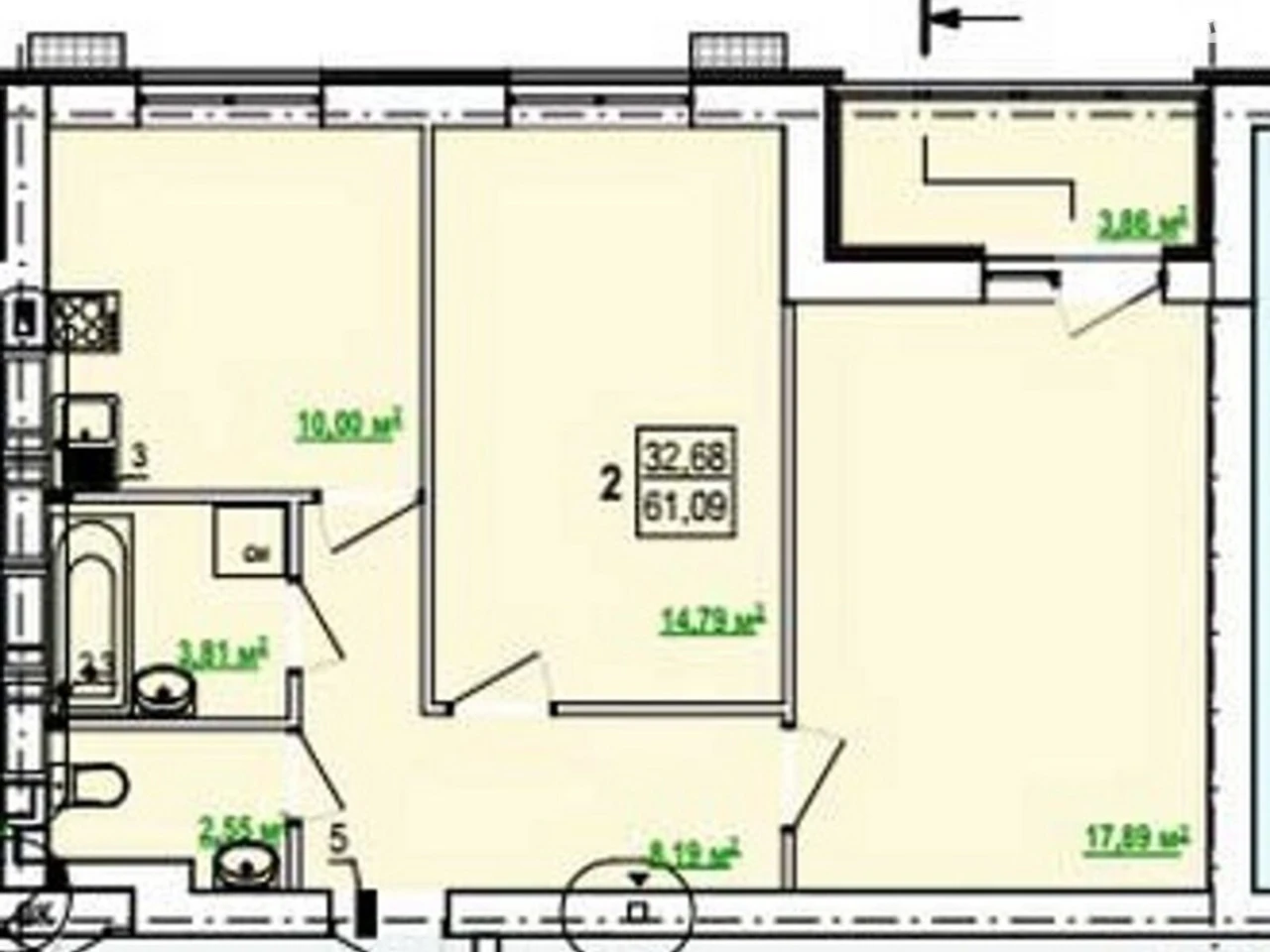 Sale of Apartment in Dal'na Zhuraivlivka